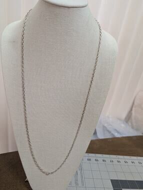 Brighton plain long interlock chain necklace--add charms!